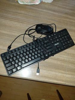 Asus Keyboard and Logitech Gaming Mouse