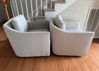 history 29 in W Modern Beige Swivel Accent Armchair