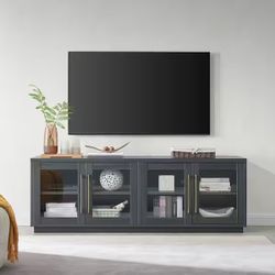 Donovan 68 in. Charcoal Gray TV Stand Fits TV's up to 75 in.