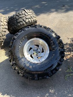 tires and rims . 38.5x15”