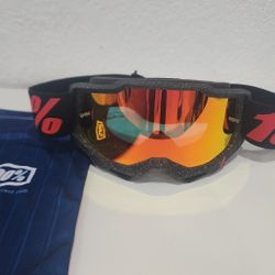 NEW 100% 50014-00043 Accuri 2 Goggle - Huaraki/Red Mirror - MOTORCYCLE/OFFROAD