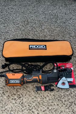 RIDGID Corded Oscillating Multi-Tool with Bag and Accessories