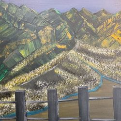 Acrylic painting by Frederick Agnew.