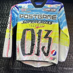 VTG Post Game PG Factory Racing Moto Sport Motocross Official Team Jersey Size L