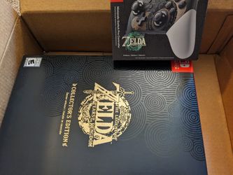 The Legend Of Zelda Tears Of The Kingdom Collector's Edition And Pro Controller Nintendo Switch