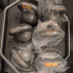 Cast Iron 70 And 80 Pound Kettlebells For Sale 