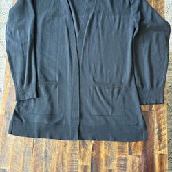 3 NEW Time and Tru Cardigans – Black, Brown & Gray – Size Large – NWT