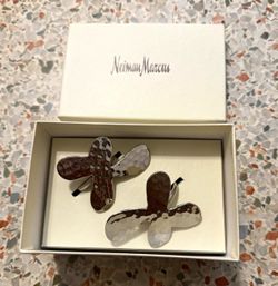 Neiman Marcus Butterfly Napkin Rings – Set of 2 🦋