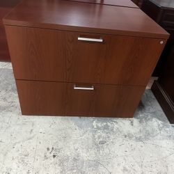 NATIONAL FILE CABINET 2 DRAWERS LATERAL WOODEN FILE 