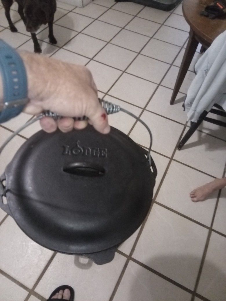 Cast Iron Suit Stew Pan Covers Everything