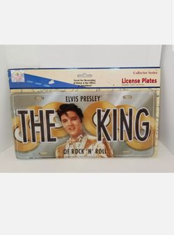 Elvis Presley Collectable Souvenir License Plate The King of Rock N Roll New CHRISTMAS PRESENTS HOLIDAY GIFTS