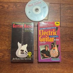 Electric Guitar And Basic Guitar Tapes + Bass Guitar  CD