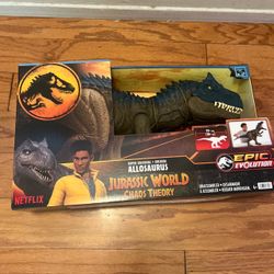Jurassic World Chaos Theory Super Colossal Allosaurus Epic Evolution Mattel 38"