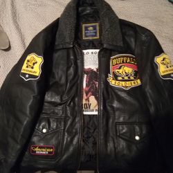 Authentic Vintage Real Leather Buffalo Soldier Jacket