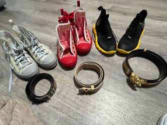 Designer Shoes and Belts Bundle Lot