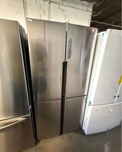 🚨 Haier - 16.8 Cu. Ft. 4-Door French Door Counter-Depth Refrigerator with LED Lighting