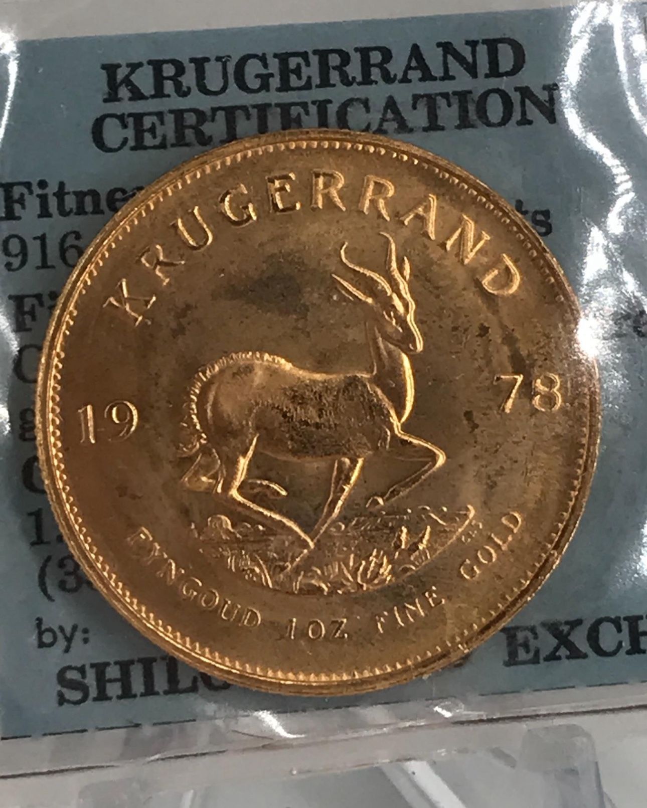 Krugerrand Gold 1 OZ Coin Available 