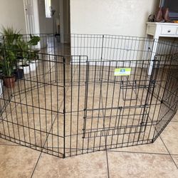top paw 24" SPLIT-DOOR EXERCISE PEN - Dog Pet Playpen - Foldable with Door 