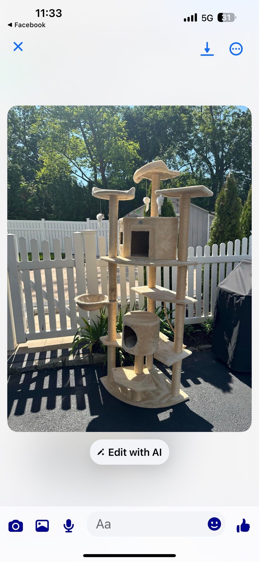 Beige Cat Tree