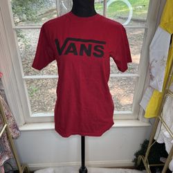 Vans Red T-Shirt Women’s Size Small