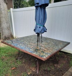 Patio Table and umbrella