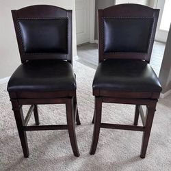 4 Swivel Bar Stools 