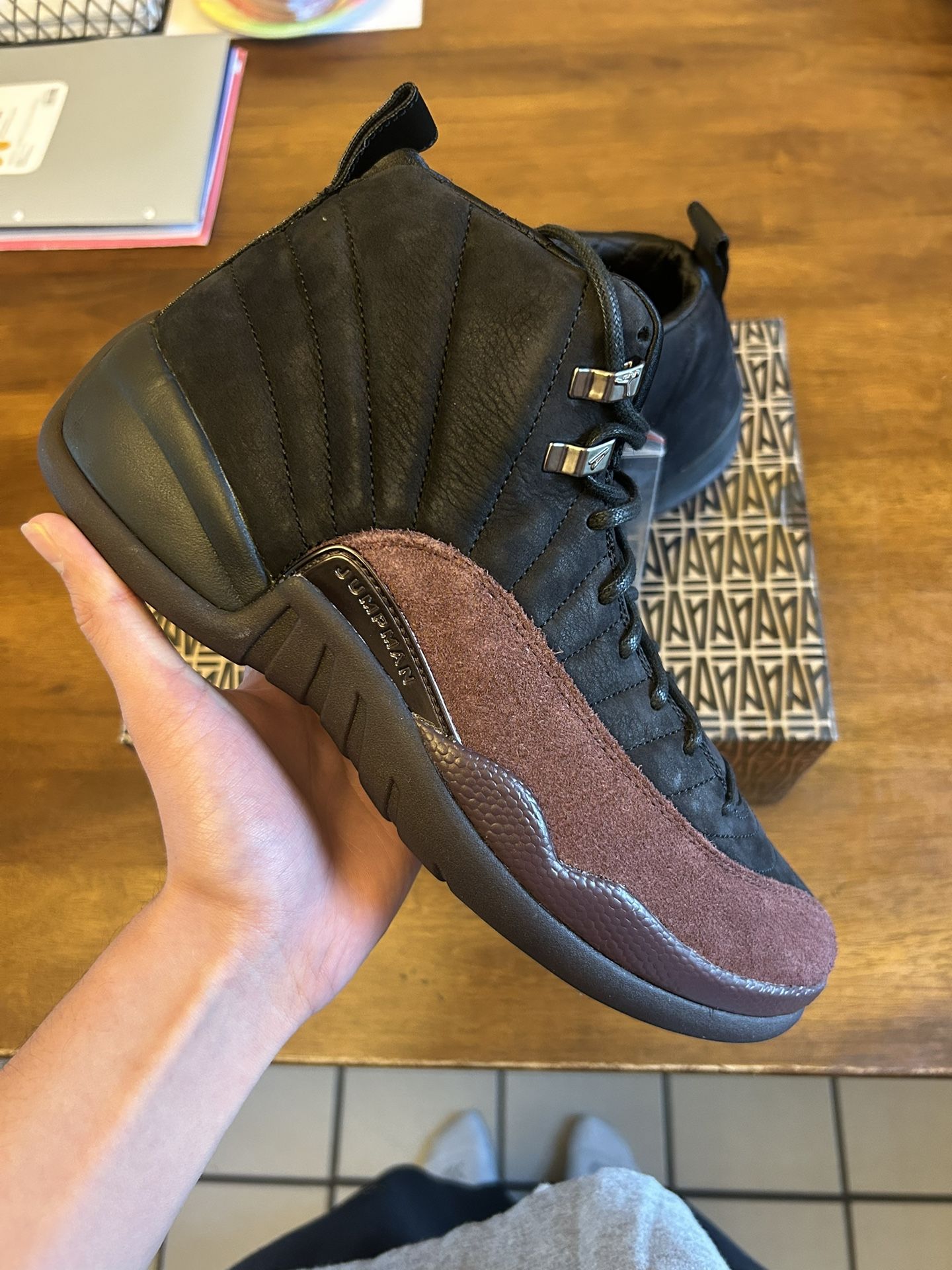 Air Jordan 12 x A Ma Maniére “Black” Size 10.5 Brand New