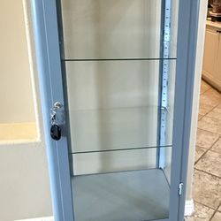 Glass -Door Cabinet Blue 