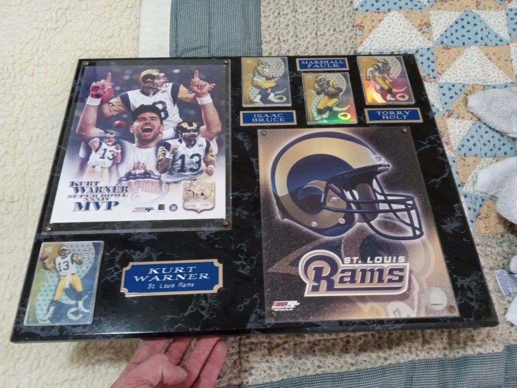 Kurt Warner Isaac Bruce Torry Holt & Marshall Faulk St. Louis Rams