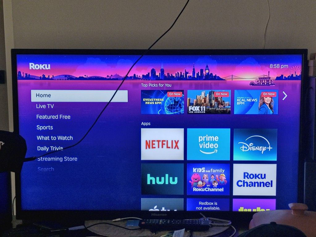 Hisense Tv 40"Inch" With Roku