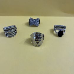 Paparazzi Silver Toned Adjustable Rings 