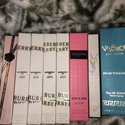 travel size perfume  Burberry, valentino ,ysl 