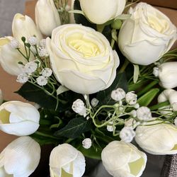 $10-$15 Each Silk Made Flowers In Vase
