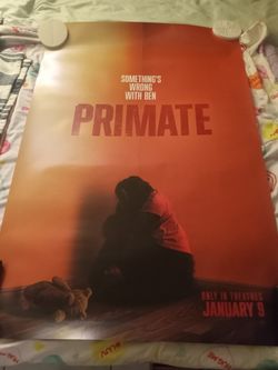 PRIMATE MOVIE 27×40 DOUBLE SIDED THEATRICAL POSTER