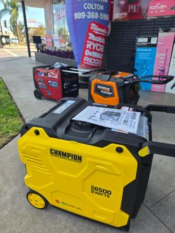 Champion electric start 6500W Dual Fuel Inverter Generator