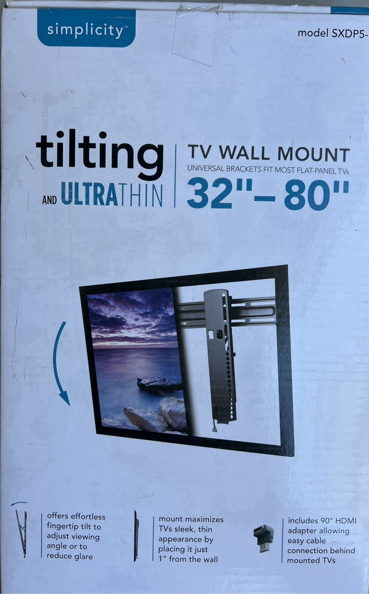 TV WALL MOUNT: tilting And Ultra Thin 32”-80”