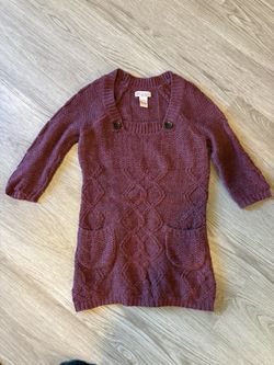 Burgundy Sweater Size Small