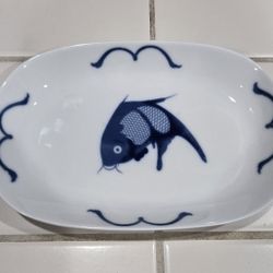 Pair Of Misty Rose porcelain serving platter  9" × 6"