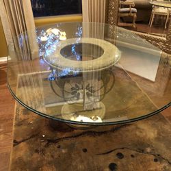 Oval Glass Dining Table Top Only