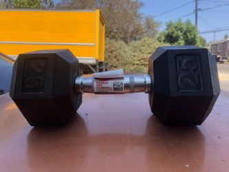 New 25 lb Dumbbell sold individually price of posting is for one not paired