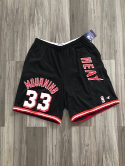 custom Champion sz L adult // repurposed Vintage youth jersey // Alonzo Mourning 33 Miami Heat