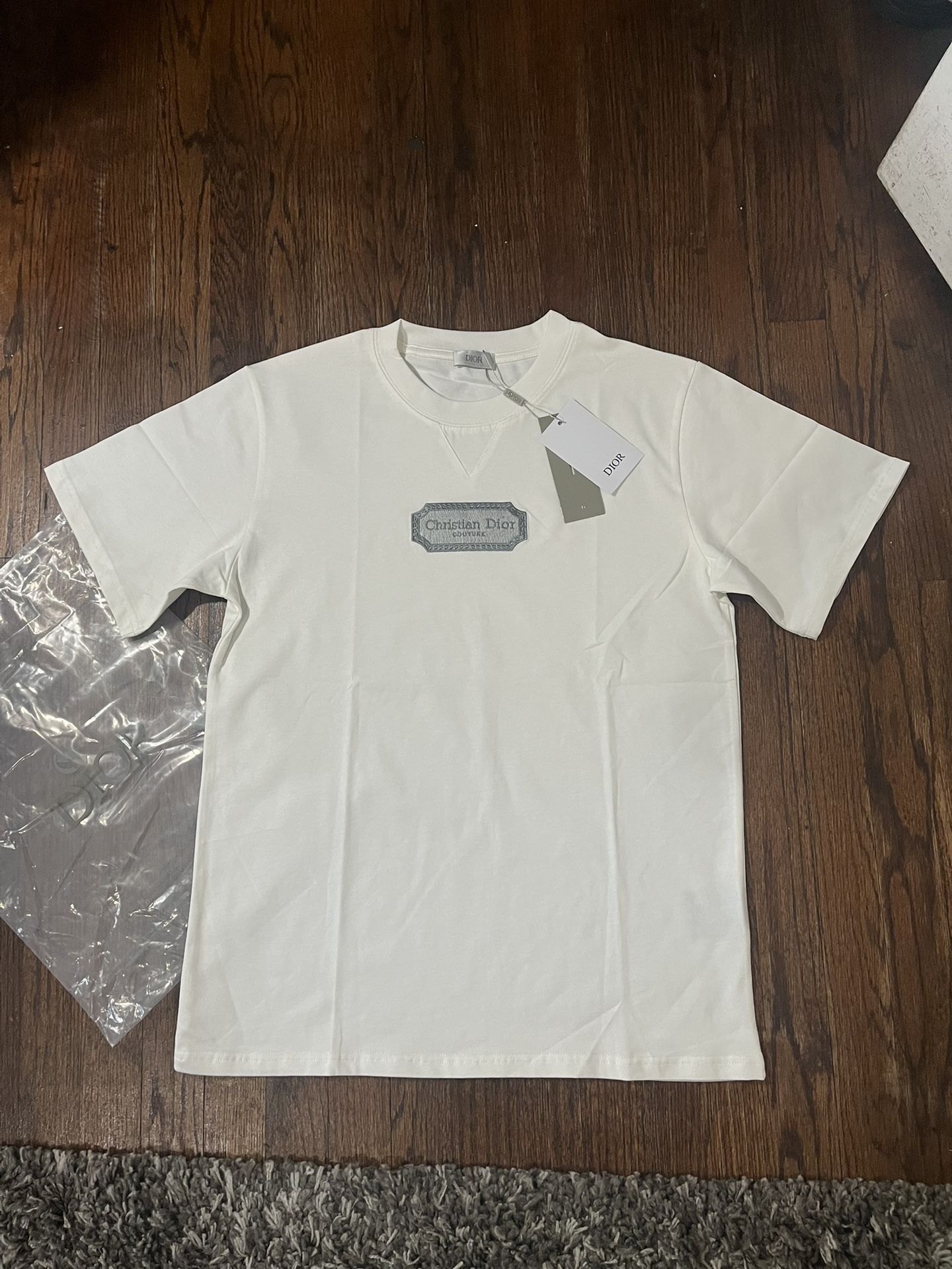 Christian Dior Couture White Cotton Jersey T-Shirt🔥