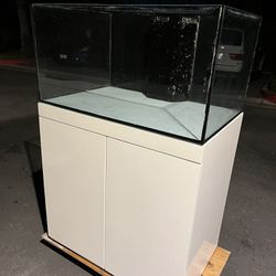 67g Rimless Reef Tank, Stand, And Sump. 