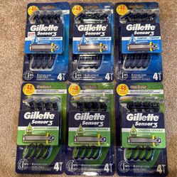 4-pack Gillette Sensor razors: $4 each