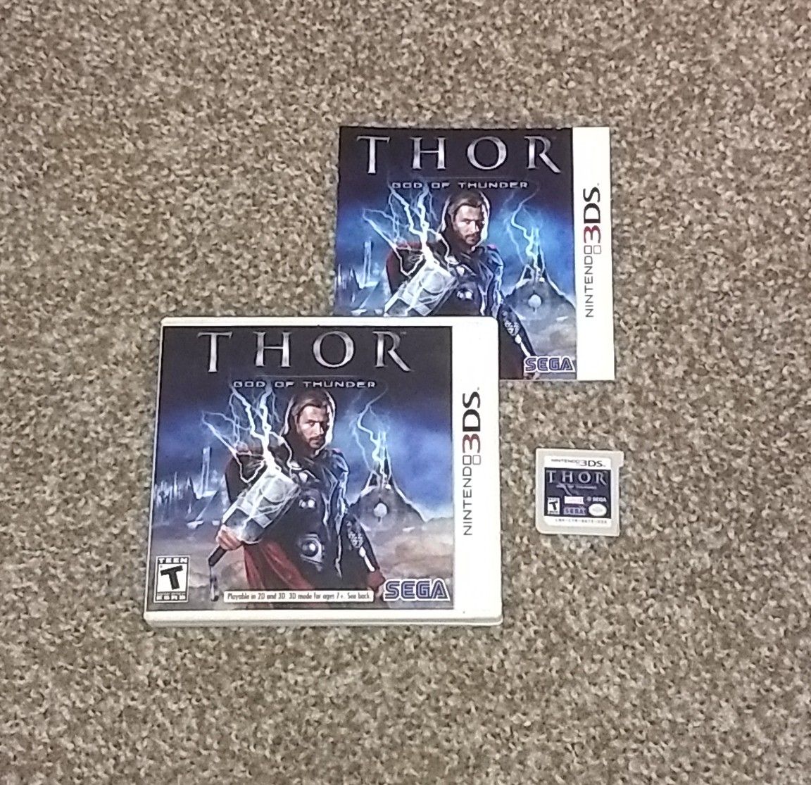 Thor God of Thunder Nintendo 3ds FAST SHIPPING Tested & Working