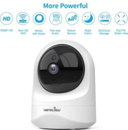 Q5 IP Camera Wireless Home Security Camera 1080P HD Pet Baby White
