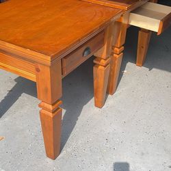 2 Solid wood end Tables