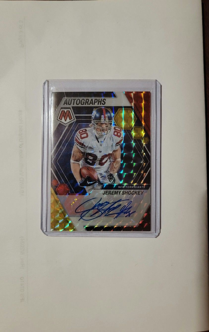 Jeremy Shockey Red/Yellow Prizm
