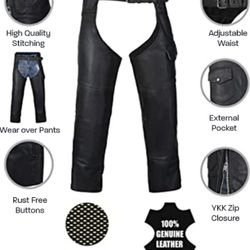 Shaf Leather Collections XL Motorcycle Chaps $20.00 Local Pickup