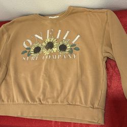 O’Neill Sunflower Sweatshirt - girls kids size XL - clothes - Simi Valley